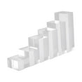 thumbnail image 3 of Elodie 6 Pieces Acrylic Square Display Block Pedestal Stand for Collection Cosmetic 3cm to 18cm, 3 of 8