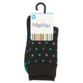 thumbnail image 5 of MeMoi Boys Colorful Dot-Patterned Cotton-Rich Crew Sock - Boys - Male, 7 8, Black, 5 of 7