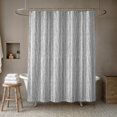 thumbnail image 4 of Creative Products Gray Herringbone Pattern 71x74 Shower Curtain, 4 of 7