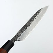 MITSUMOTO SAKARI 7 inch Japanese Santoku Chef Knife, High Carbon Stainless Steel Kitchen Cooking Knife