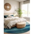 thumbnail image 6 of Unique Loom Estrella Collection Area Rug - Azura (8' Round Blue/Ivory), 6 of 7