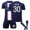 thumbnail image 1 of Messi Kids Football Kits Football Shirt Training Suit 22/23 Home, 1 of 2