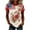 Red, variant on 250 Anniversary Usa Shirt Summer Tops for Women Graphic Tees Stylish Printed Short Sleeve Round Neck Comfortable Casual Daily Everyday Wear