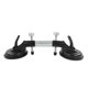 thumbnail image 5 of 2 Jaws Suction Cup Angle Adjustable Rubber Pad Easy Grip Glass Lifter for Wood Ceramic 123mm Diameter Black, 5 of 5