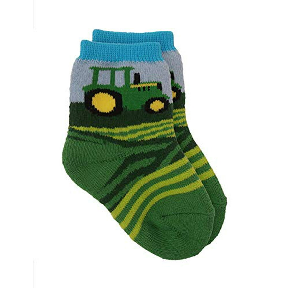 SABG John Deere Infant Boys Tractor Crew Socks (1224 Months