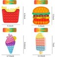 thumbnail image 2 of Juguetes antiestrés Fidget Pop Popper Push para autismo, necesidades especiales, alivio del estrés de silicona, alivio de la presión, apriétalo para niñas y niños (hamburguesa, papas fritas, helado), 2 of 5