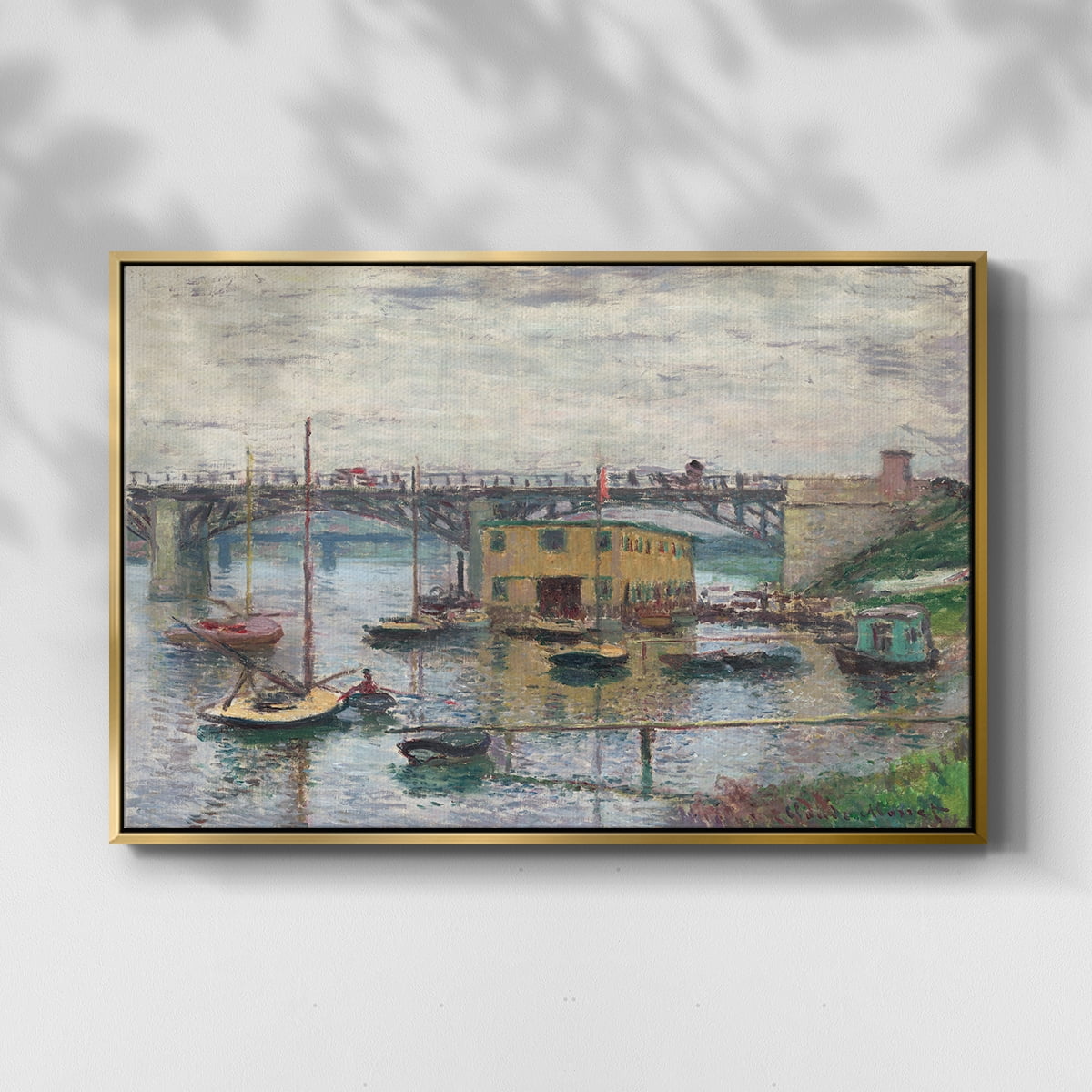 Vintage Landscape-CLV By Wexford Home Framed in Gold Wood Gallery Wrapped Canvas 27 in. x 41 in.