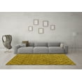 thumbnail image 3 of Ahgly Company Indoor Rectangle Abstract Yellow Modern Area Rugs, 2' x 4', 3 of 4
