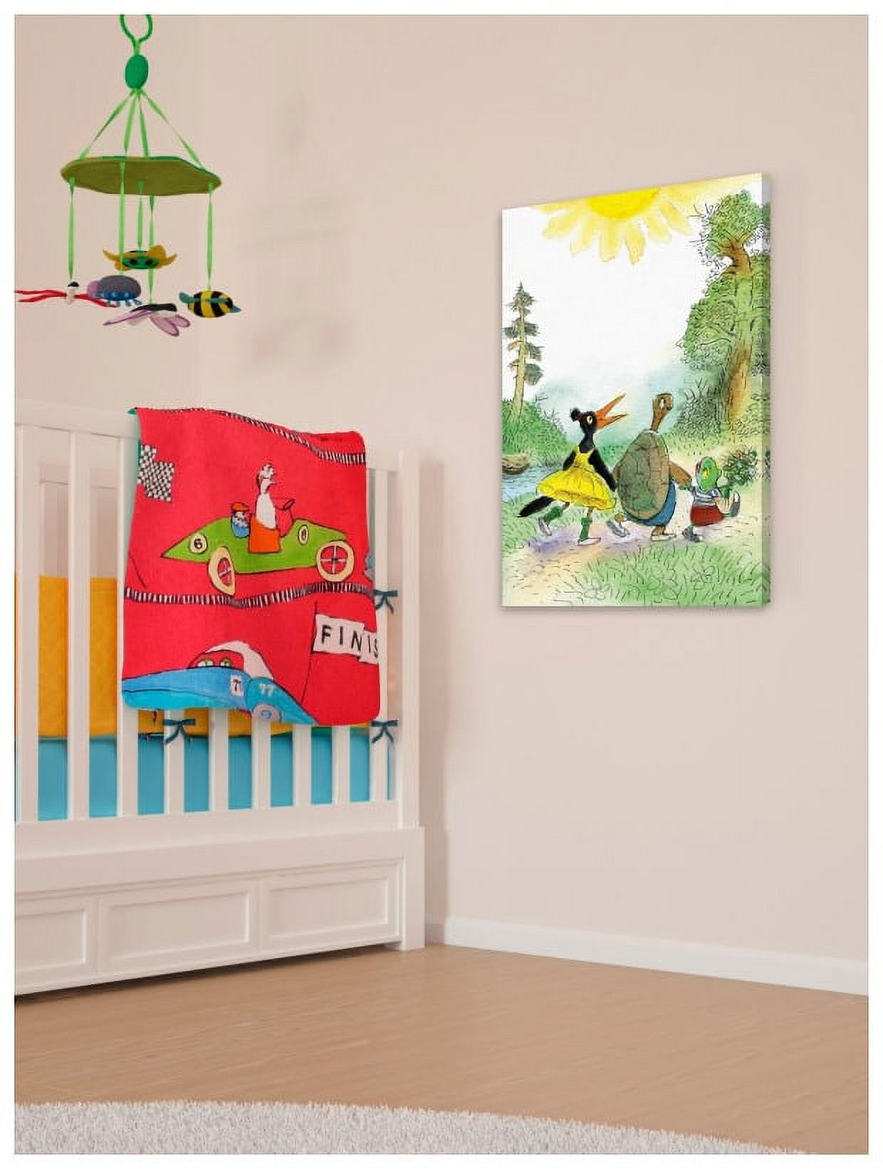 Marmont Hill "Let's Go for a Walk" by Curtis Painting Print on Canvas