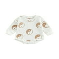 thumbnail image 1 of PENGXIANG Bébé Fille Garçon Sweat-Shirt Col Rond Pull Imprimé Yin Yang Pull Oversize Automne Hiver Tenue, 1 of 6