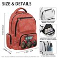 thumbnail image 5 of Chririnla Red Farm Tractor Pattern Large Capacity Daypack with Multiple Pockets traspirante Zaino per bambini per la scuola, Waterproof 17 Inch Kids Backpack for School Casual, 5 of 9