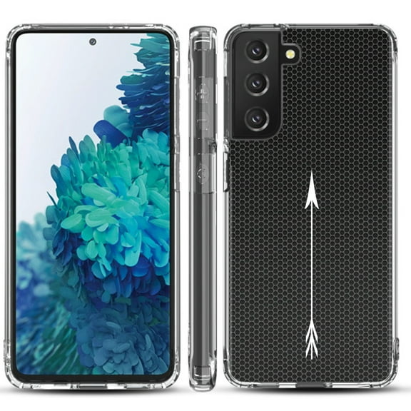 Shockproof Hybrid Bumper Phone Case for Samsung galaxy S21  5G / S21 Plus 5G, by OneToughShield ® - Arrow
