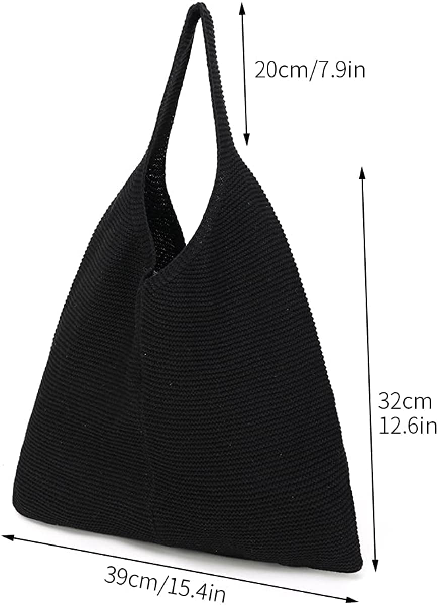 CoCopeaunts tote bag aesthetic Women's Shoulder Handbags Hand crocheted Bags large Shoulder Shopping Bag canvas tote cute