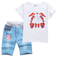 thumbnail image 2 of Big Hero 6 Baymax - Camiseta de verano para niños, niñas, mujeres y hombres, pantalones vaqueros de moda con dibujos animados, conjuntos de ropa informales y cómodos, 2 of 5