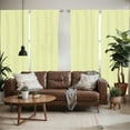 thumbnail image 2 of Ambesonne Polka Dots Window Curtains, Pastel Art Oval Shaped, Each 28" W x 95" L, Pale Green Ivory, 2 of 5