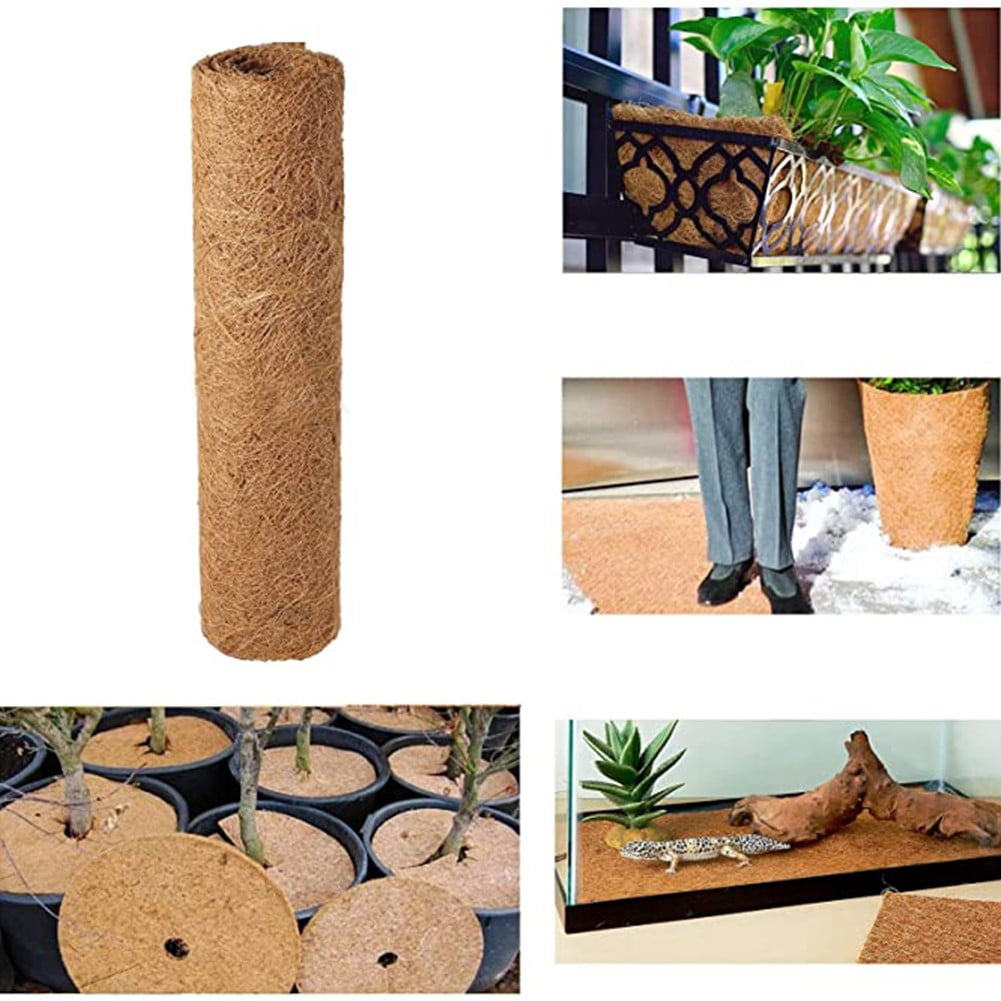 QXKE 30X100cm Natural Jute Liner Perfect for Lining Hanging Baskets And