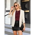 thumbnail image 3 of Women'S Waffle Knit Tops Dressy Business Casual Blouses Lace Long Sleeve Work Shirts Fall Clothes Wine Red L, 3 of 7