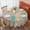 Pioneer Flower Floral-2, variant on Pioneer Flower Floral Print Pattern Round Tablecloth 60 X 60 Inch, Wrinkle Resistant Wipeable Table Cloth for Kitchen Dining Picnic Patio Party