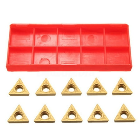 

BCLONG 10pcs TCMT16T304 Tungsten Carbide Inserts TCMT 32.51 For 1/2 Lathe Turning Tool