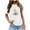 White, variant on Fesfesfes Tops for Women Casual Spring Women's Fashion Printed Loose T-shirt Short Sleeves Blouse Round-Neck Casual Tops Linen Tops for Women 6(M)