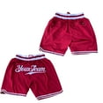thumbnail image 1 of Custom Your Own Design Stitched Team Logo Name Number Basketball Shorts, 1 of 4