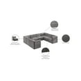 thumbnail image 2 of Meridian Furniture Quincy Grey Velvet Modular Sectional, 2 of 15