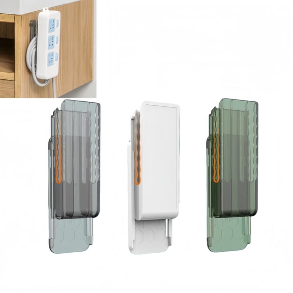 Set Of 3 No-Drill Cord Holders In Versatile Design For Neat Setup And Storage