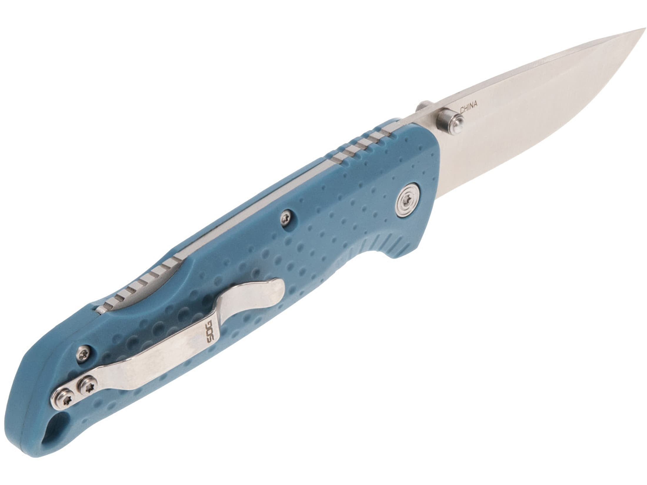 SOG Adventurer LB - Folding Knife 3" Blade - Nordic Blue/Satin