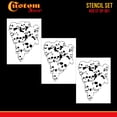 thumbnail image 2 of Airbrush Pile of Skulls Stencil Set (3 Pack of Same Skull Design) - Laser Cut Reusable Templates - Auto, Motorcycle, 2 of 4