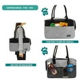 thumbnail image 7 of PetAmi Dog Purse Carrier for Small Dogs, Airline Approved Soft Sided Pet Carrier with Pockets, Ventilated Dog Carrying Bag Puppy Cat, Dog Travel Supplies Accessories Carry Tote Bag, Sherpa Bed, Gray, 7 of 7
