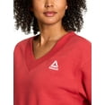 thumbnail image 4 of Reebok Women's Squad V-Neck Sweatshirt, Sizes XS-XXXL, 4 of 5