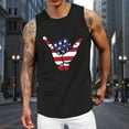 thumbnail image 5 of Linfrsh 4th of July Tank Tops for Men Patriotic American Flag Shirt Funny Fourth of July Outfits Muscle Tank Tops for Men Grey,M, 5 of 5