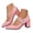 a-Pink, variant on Womens Mary Jane Pumps Pointed Closed Toe Chunky High Heels with Ankle Buckle Straps Comfortable Dress Shoes for Work Bridal Party Office Wedding (6,Black)