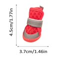 thumbnail image 2 of 4PC Dog Shoes for Hot Pavement, Breathable Mesh Non- Paw Protectors, Reflective Design Booties for Small Dogs, Cats, Puppy, Indoor and Outdoor Daily Use, Adjustable Straps, 2 of 8