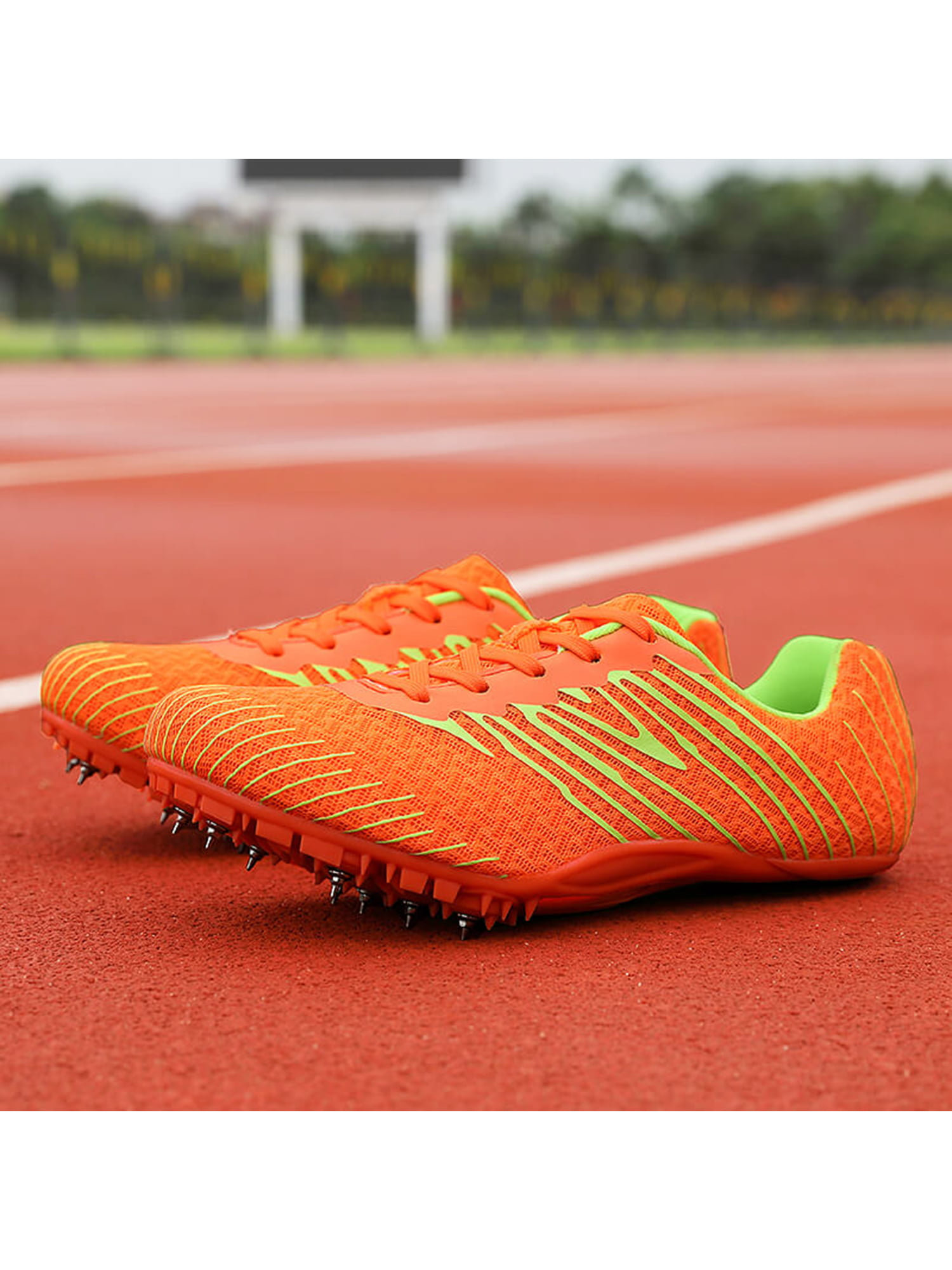 AIRFUL Mens Womens Spikes Track Shoes 8 Nails Spikes Athletics Sprint  Spikes Shoes for Kids 100- to 400-meter Races Sprinting Match (Color :  Yellow