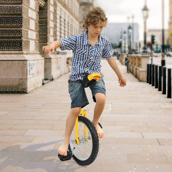 Outdoor Wheel Unicycle Height Adjustable One Wheel Bike for Daily Fitness Exercise Cycling Balance Training