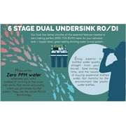 150 GPD | Portable Reverse Osmosis Dual Outlet Use (Drinking + 0 TDS Aquarium Reef / Deionization) Water Filtration System