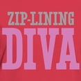 thumbnail image 3 of CafePress - Zip Lining DIVA T Shirt - Women's Traditional Fit Dark T-Shirt, 3 of 4