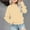 Beige, variant on BRGZLK Kids Oversized Sweatshirt Boys Girls Fashion Cute Solid Color Casual Long Sleeve Crewneck Basic Pullover Top for Fall Winter Beige 5-6 Years