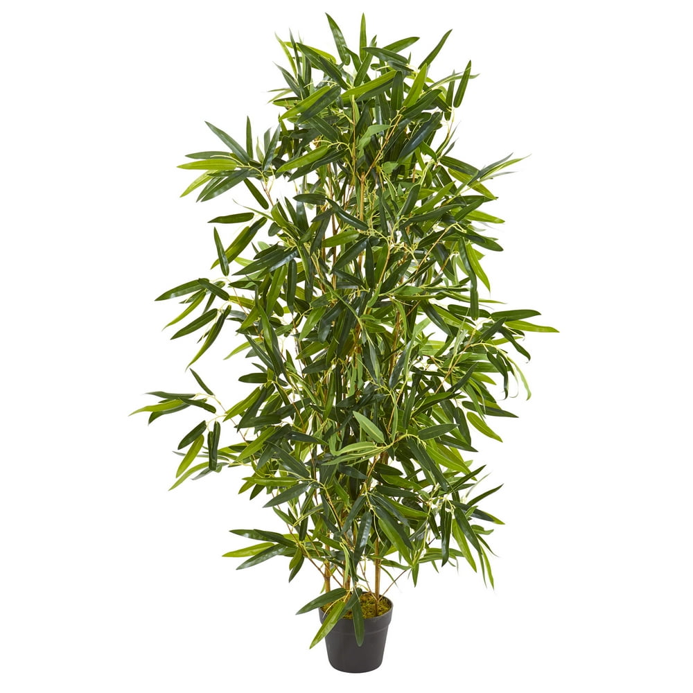 Nearly Natural 4Ft. Bamboo Artificial Tree (Real Touch) UV Resistant