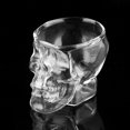 thumbnail image 1 of Transparent Skull Head Shot Glass Cup for Vodka Whiskey Wine Home Drinking Cup, 1 of 8