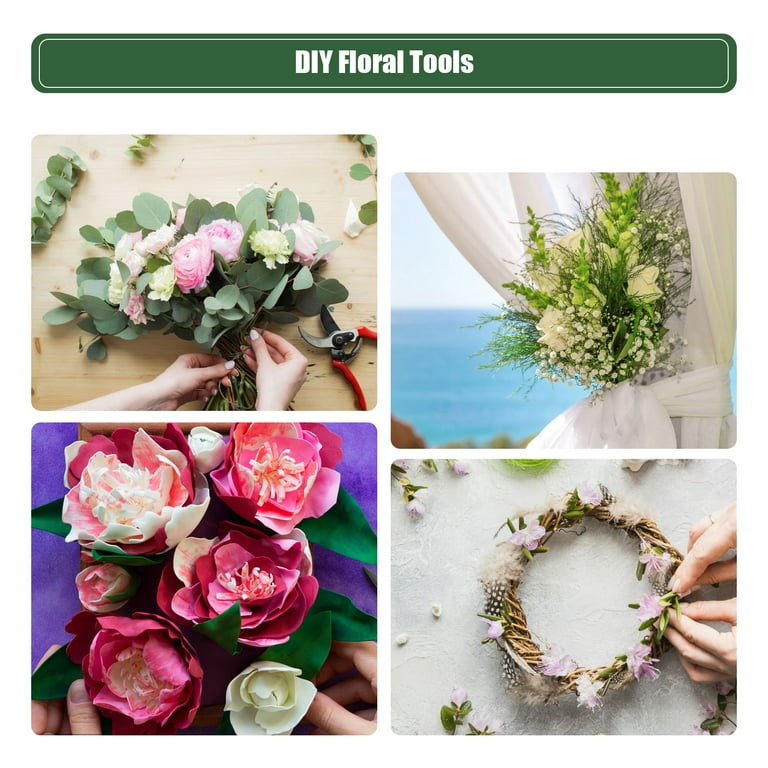 7 Pcs Floral Arrangement Kit Floral Tape and Floral Wire with Wire