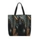 thumbnail image 1 of Fotbe Black And Gold White Horse Bolsa Tote con Estampado para Mujer, Bolsos con Cremallera, Bolsa de Hombro Casual de Gran Capacidad con Bolsillos Internos, 1 of 7