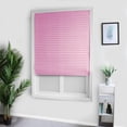 thumbnail image 7 of Shengshi Waterproof Shades Window Treatment Valance Room Darkening Curtain Free Punching Tie Up Shade Installed By Adhesive Tape 60x150cm Pink, 7 of 7