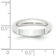 thumbnail image 2 of Platinum 4mm Half-Round Featherweight Band (Size 4.5) Made In United States plwhr040-4.5, 2 of 5