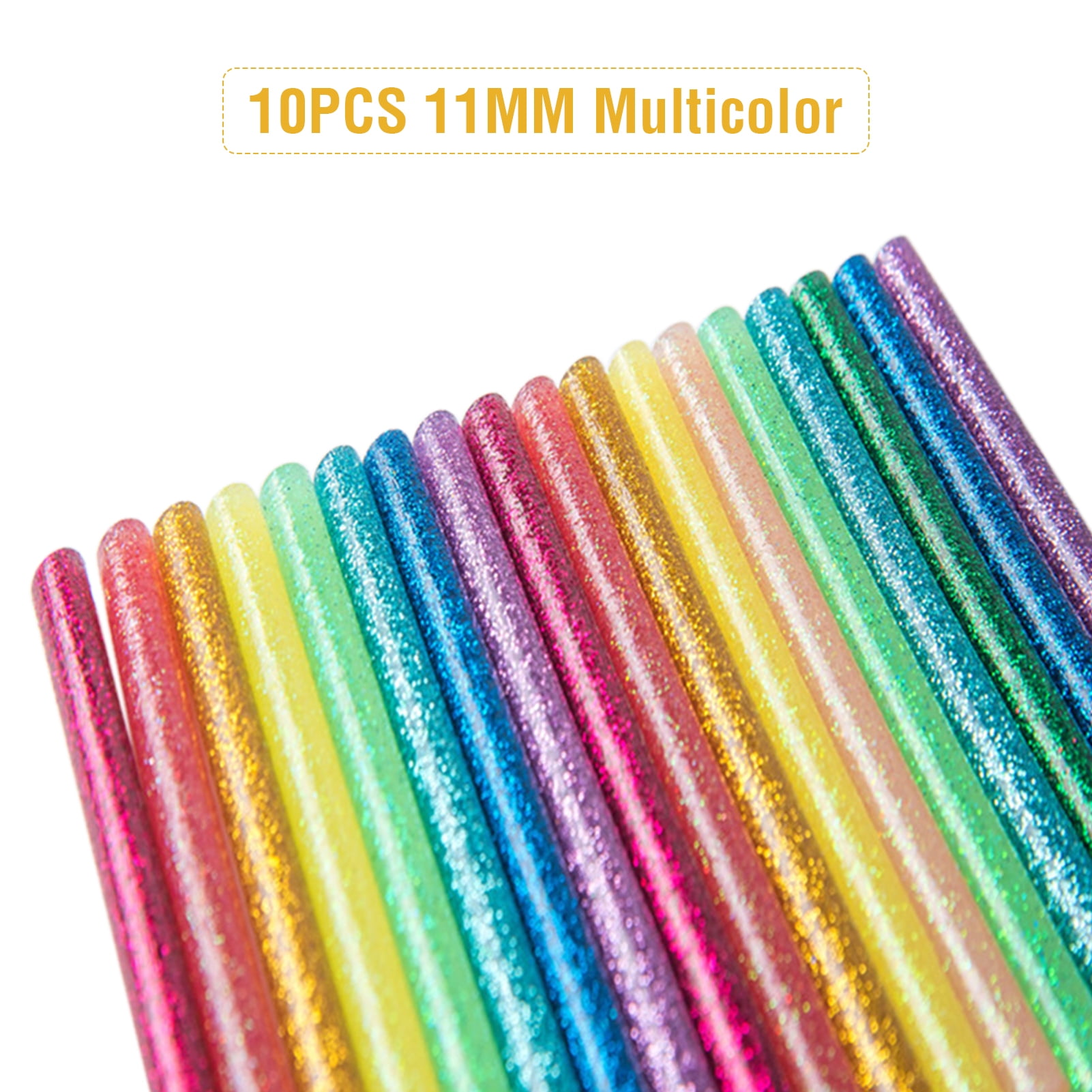 Hot Glue Stick 10PCS 11MM DIY Manual Transparent Color Flash Gold Onion