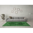 thumbnail image 3 of Ahgly Company Indoor Round Medallion Emerald Green Traditional Area Rugs, 5' Round, 3 of 4