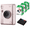 Pink, variant on Fujifilm Instax Mini EVO Hybrid Black Instant Camera - Pixi Bundle | Instax Mini Twin Pack Instant Film | 32GB microSD Card with Adapter