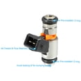 thumbnail image 3 of Unique Bargains 4 Pcs 2N1U9F593JA Fuel Injector for Ford KA Hatchback 1.6L 1996-2008 Metal Plastic Black Silver Tone, 3 of 6