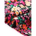 thumbnail image 5 of Agnes Orinda Women's Plus Size Floral Wide Leg Pants Rise Front Tie Boho Flowy Casual Beach Palazzo Trousers with Pockets 1X Black Pink, 5 of 6